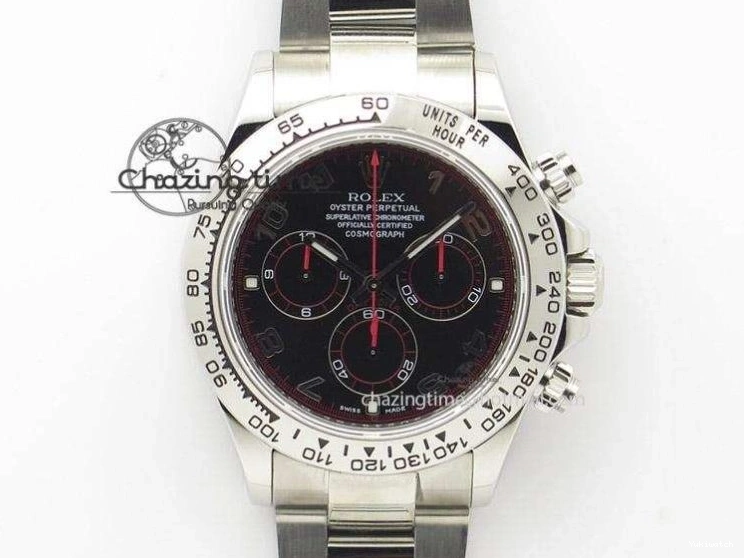 Daytona 1:1 Clone 116518 LN YG Dial Best Black ARF Rubber A4130 On Strap Super Edition 0303